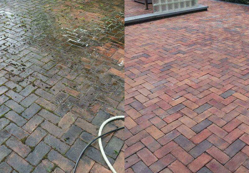 Power washed driveway by Whelehan Painting